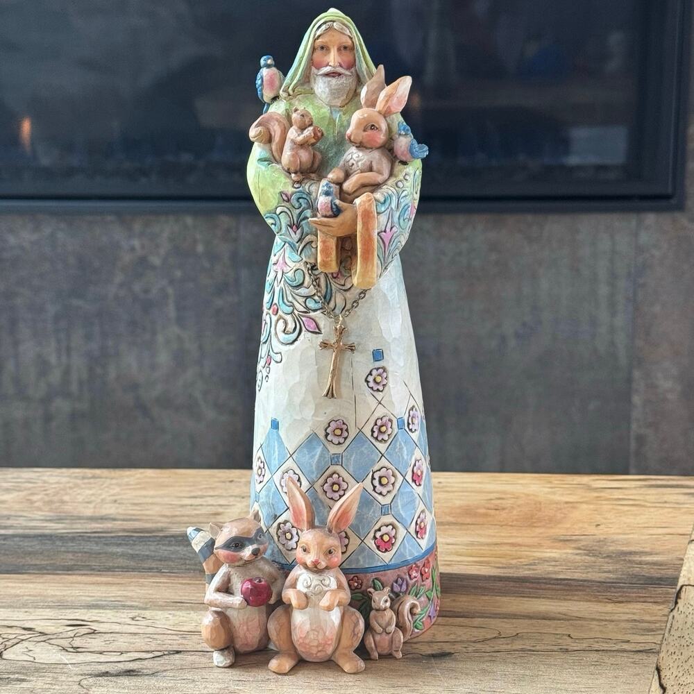 Jim Shore St Francis 4007547 Lord Make Me An Instrument Of Peace Figurine 2006